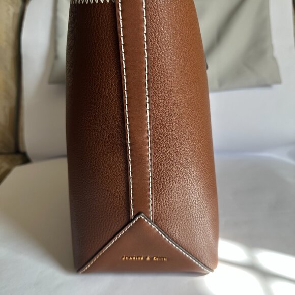 Brown Tote by Charles & Keith - Picture 4 of 12